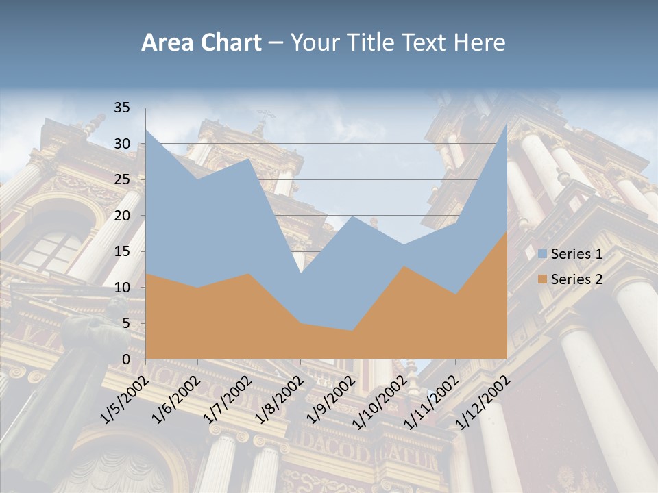 Elderly Touching Young PowerPoint Template