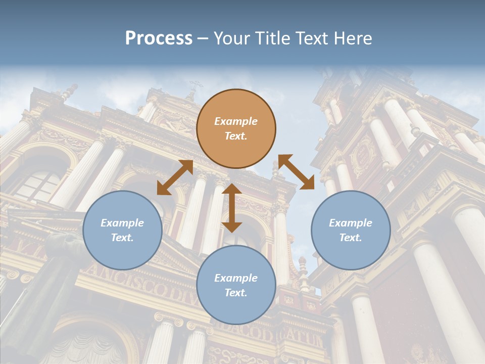 Elderly Touching Young PowerPoint Template