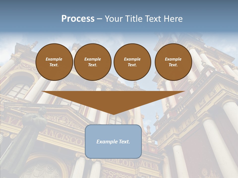 Elderly Touching Young PowerPoint Template