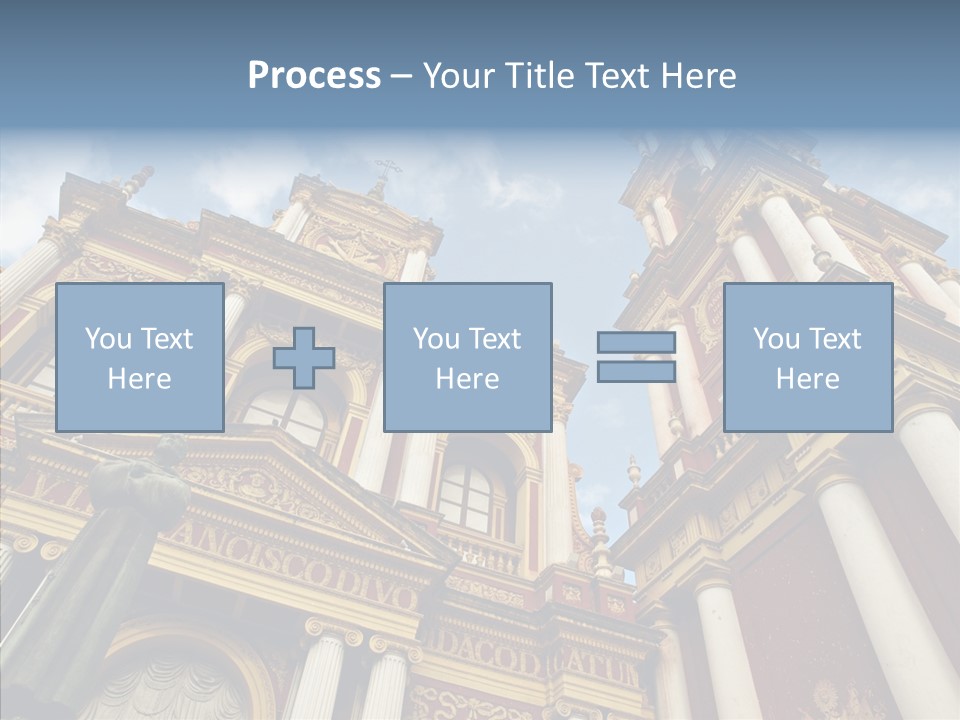 Elderly Touching Young PowerPoint Template