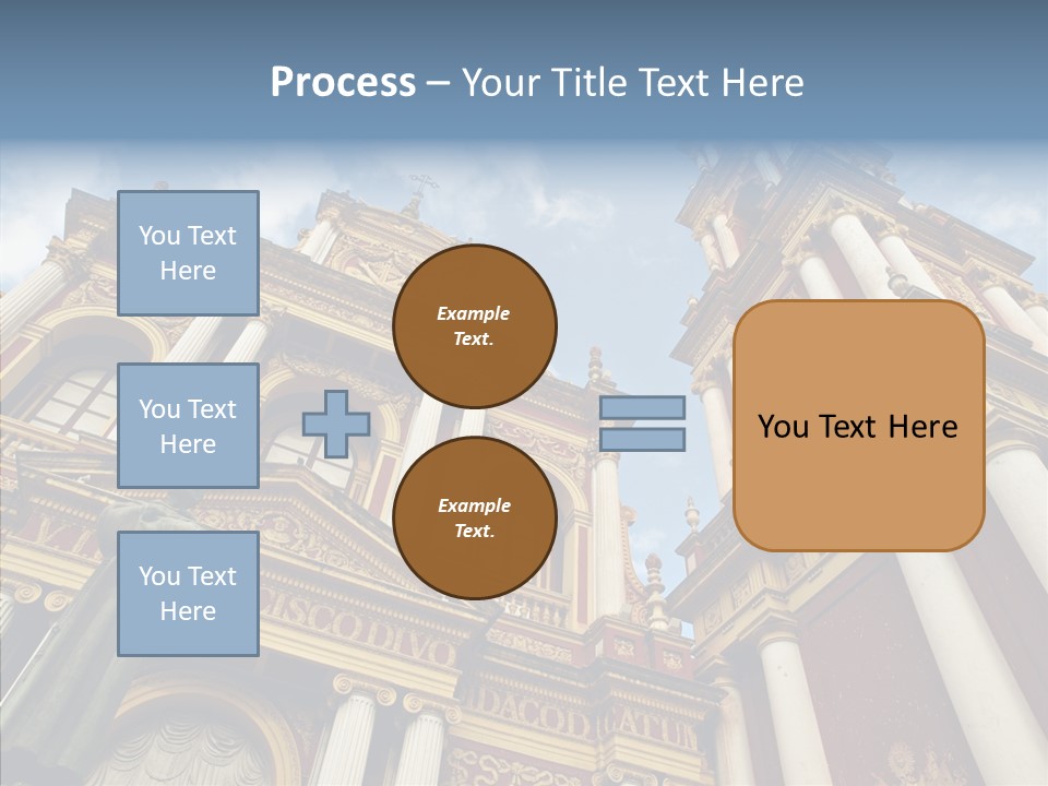 Elderly Touching Young PowerPoint Template