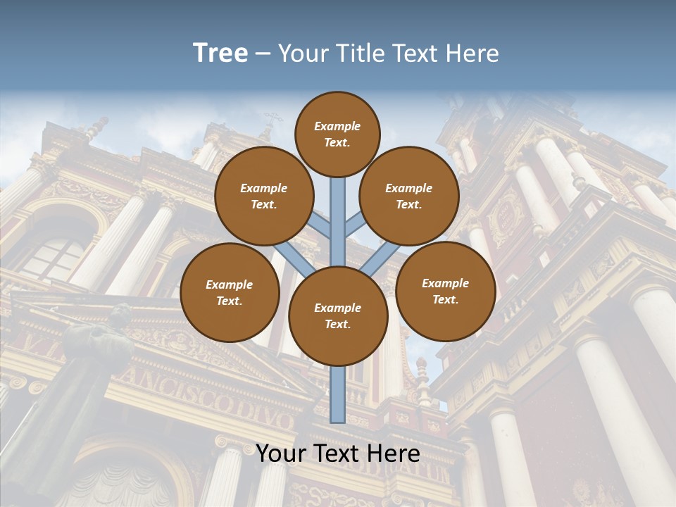 Elderly Touching Young PowerPoint Template