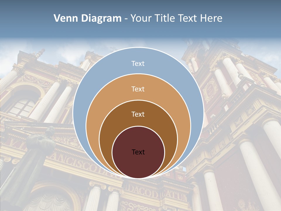 Elderly Touching Young PowerPoint Template