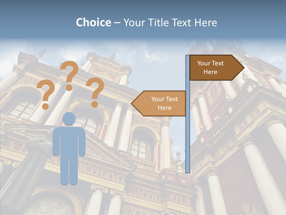 Elderly Touching Young PowerPoint Template