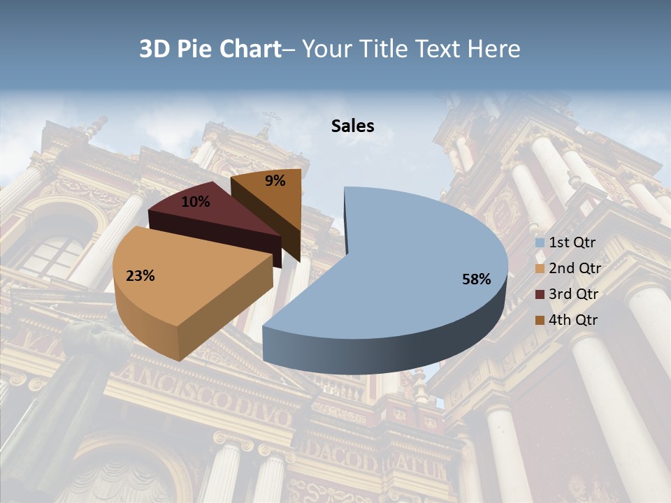 Elderly Touching Young PowerPoint Template
