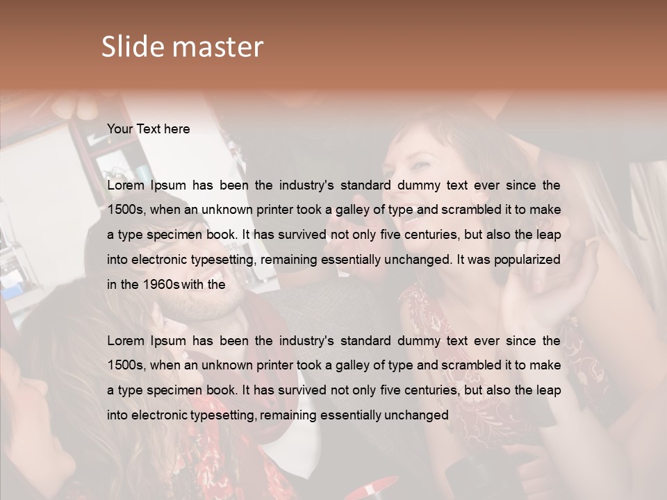 Senior  Touching Sharing PowerPoint Template