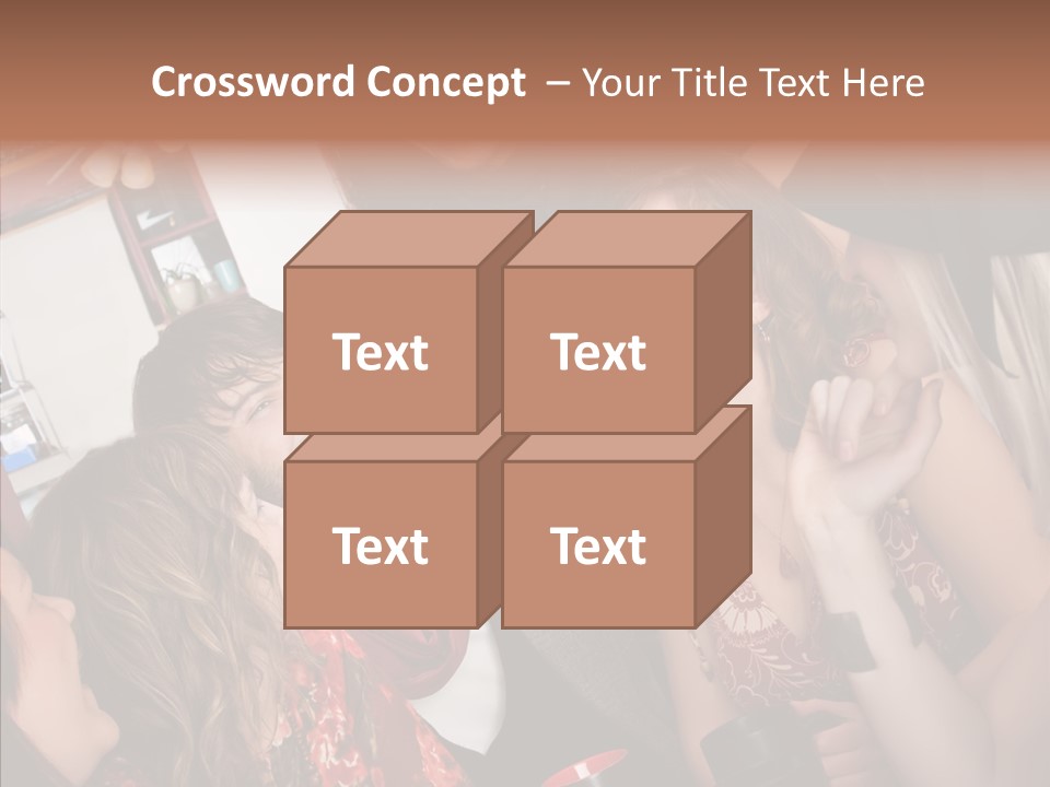 Senior  Touching Sharing PowerPoint Template