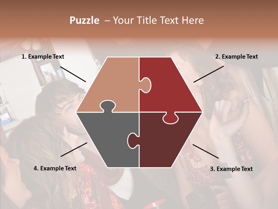 Senior  Touching Sharing PowerPoint Template