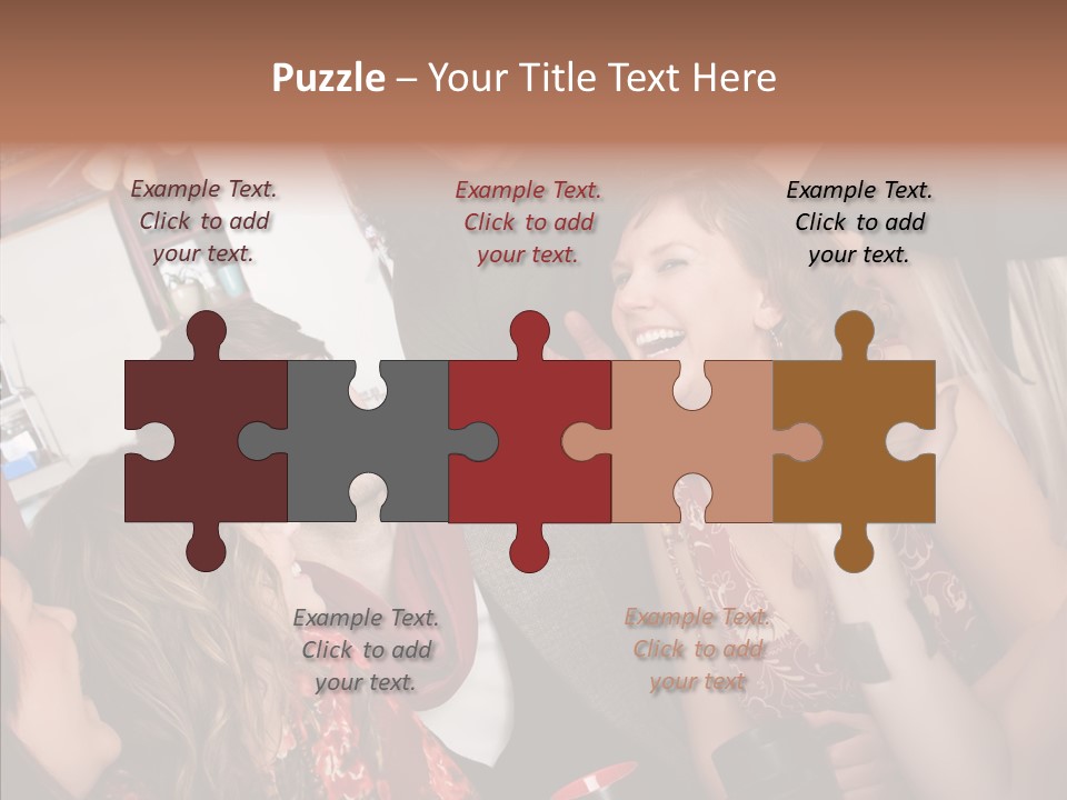 Senior  Touching Sharing PowerPoint Template