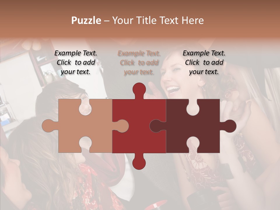 Senior  Touching Sharing PowerPoint Template