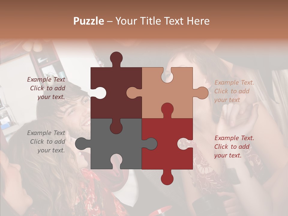 Senior  Touching Sharing PowerPoint Template