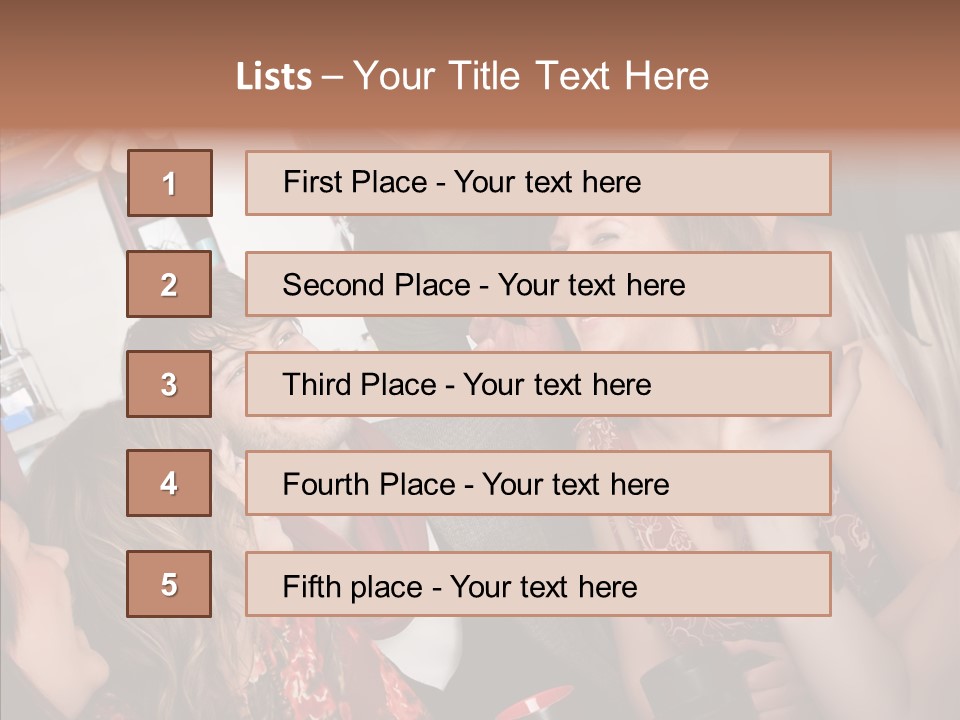 Senior  Touching Sharing PowerPoint Template