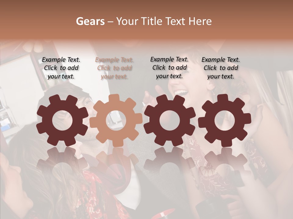 Senior  Touching Sharing PowerPoint Template