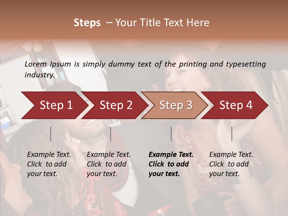 Senior  Touching Sharing PowerPoint Template