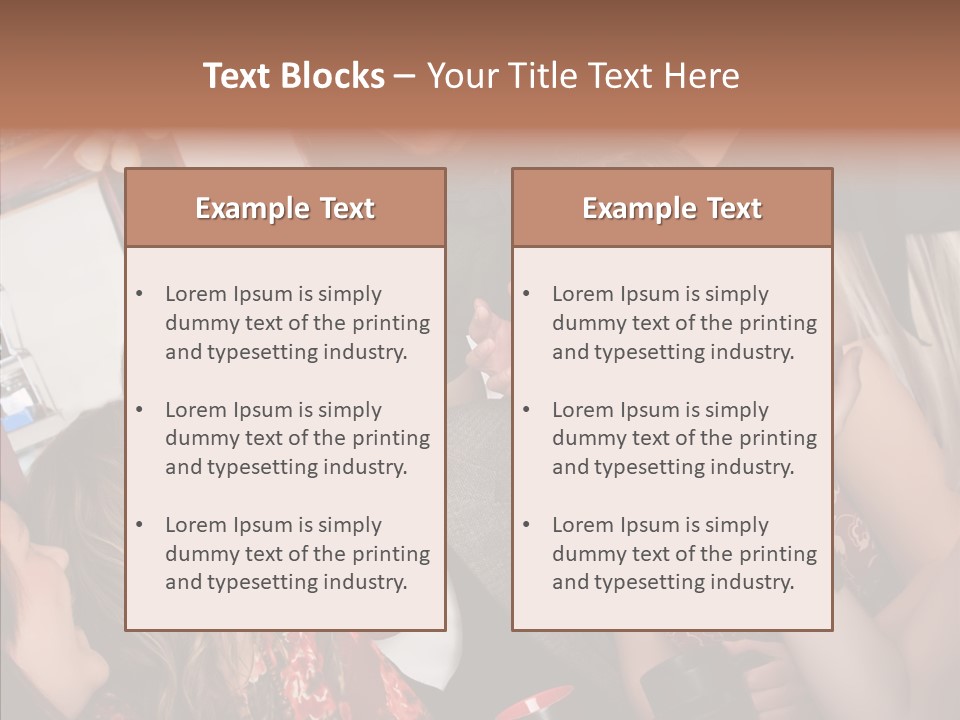 Senior  Touching Sharing PowerPoint Template