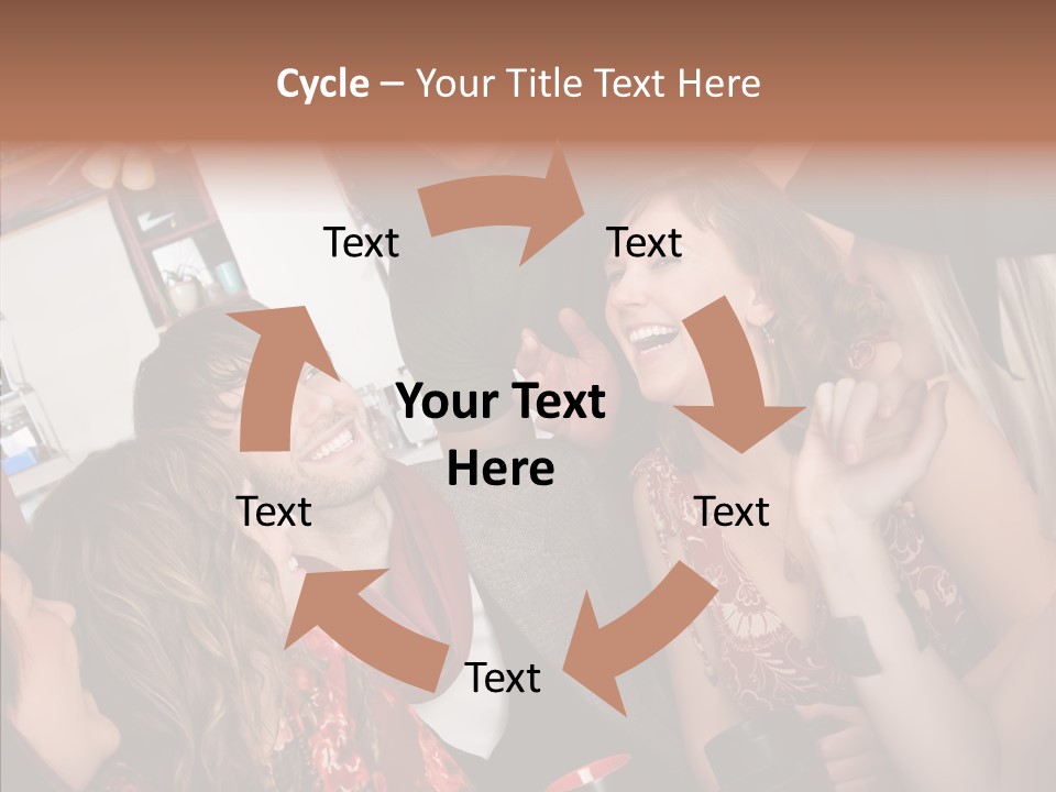 Senior  Touching Sharing PowerPoint Template