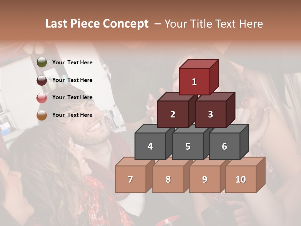 Senior  Touching Sharing PowerPoint Template