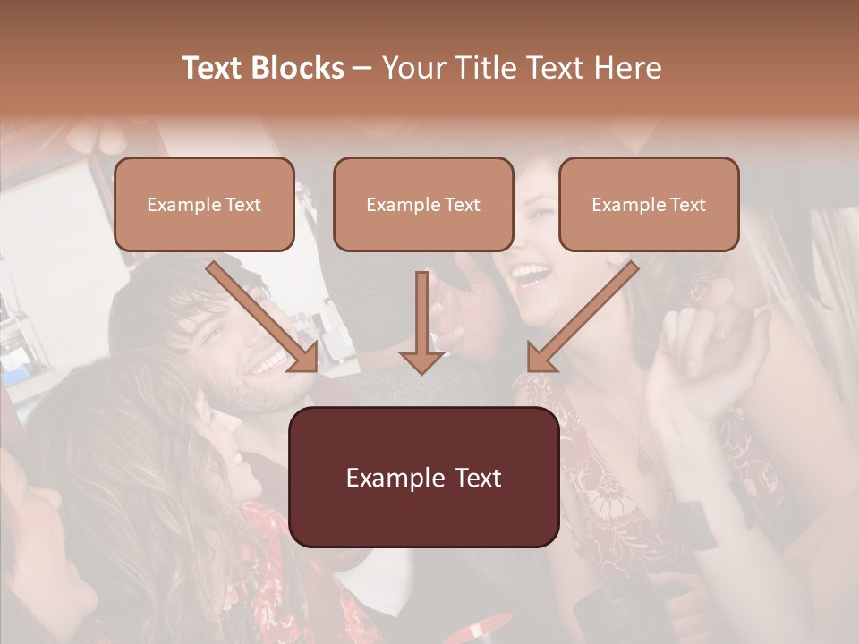 Senior  Touching Sharing PowerPoint Template