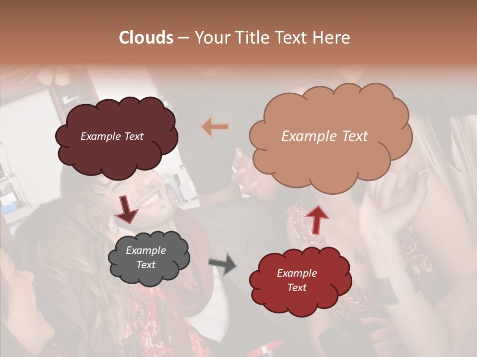 Senior  Touching Sharing PowerPoint Template