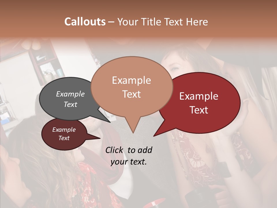 Senior  Touching Sharing PowerPoint Template