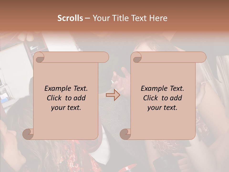 Senior  Touching Sharing PowerPoint Template