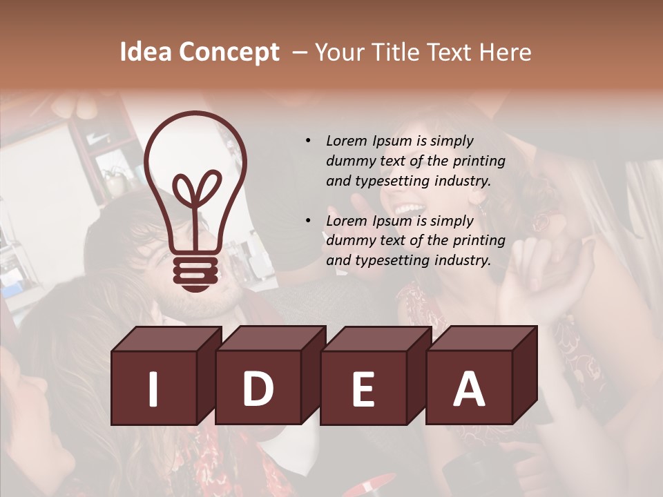 Senior  Touching Sharing PowerPoint Template