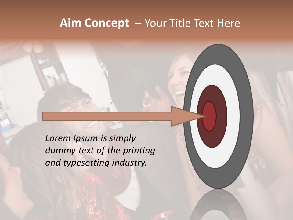 Senior  Touching Sharing PowerPoint Template