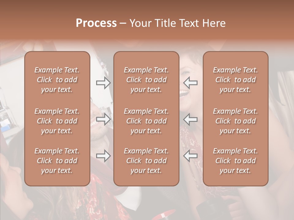 Senior  Touching Sharing PowerPoint Template