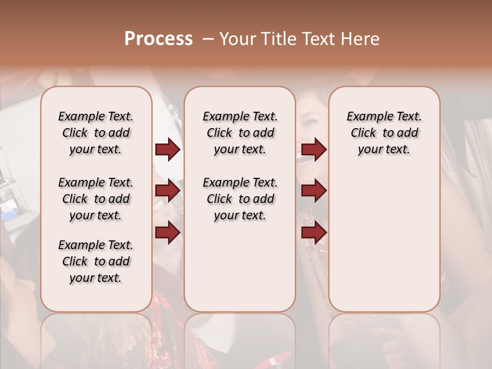 Senior  Touching Sharing PowerPoint Template