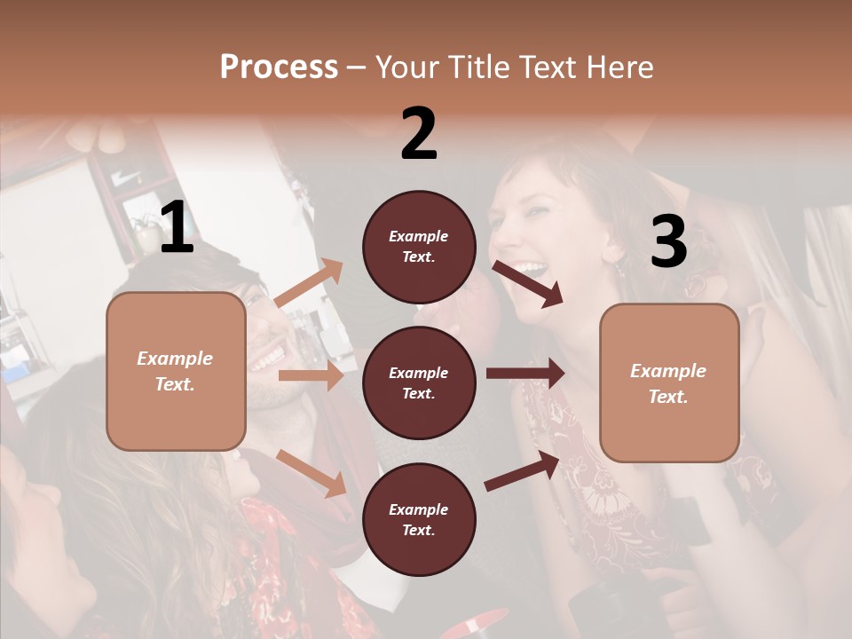 Senior  Touching Sharing PowerPoint Template