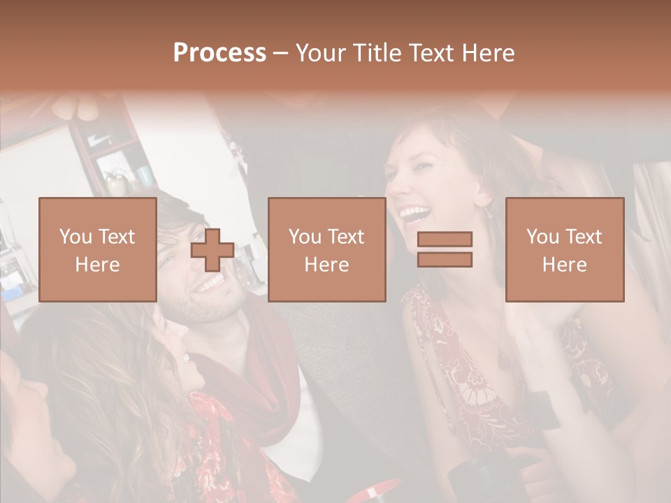 Senior  Touching Sharing PowerPoint Template
