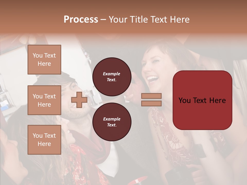 Senior  Touching Sharing PowerPoint Template