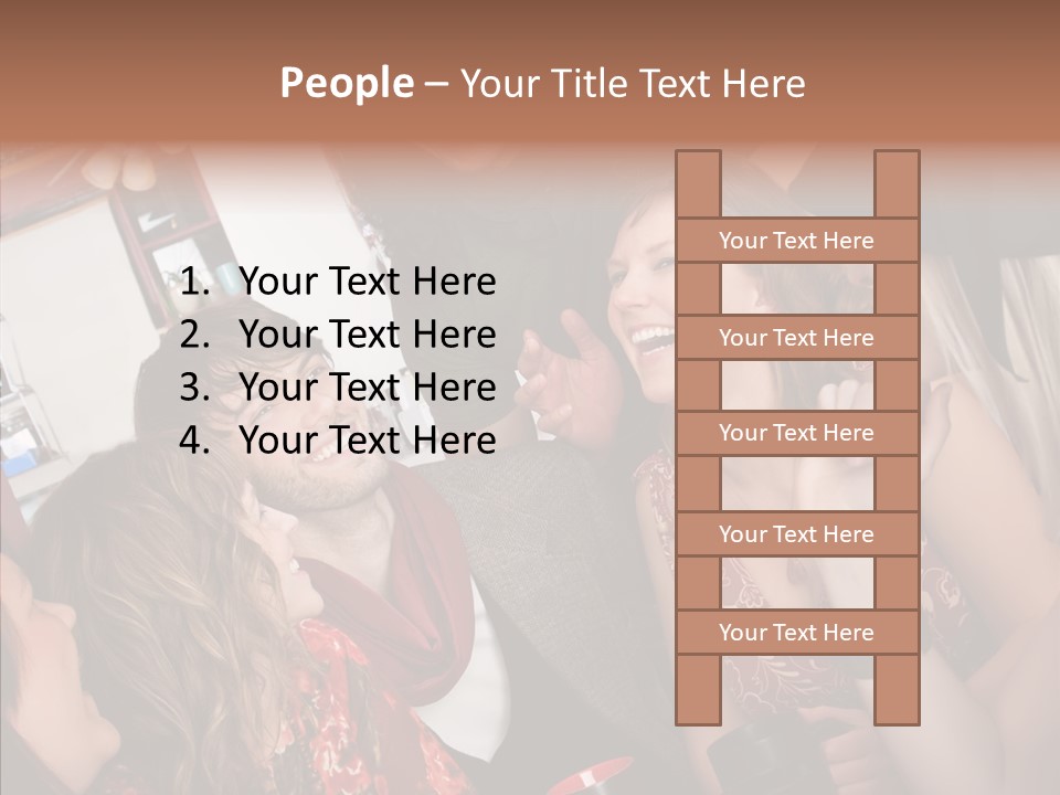 Senior  Touching Sharing PowerPoint Template