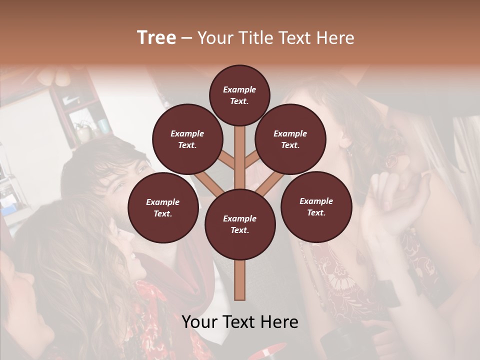 Senior  Touching Sharing PowerPoint Template