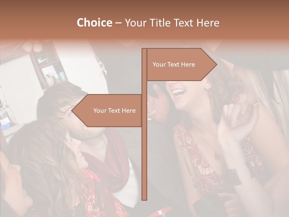 Senior  Touching Sharing PowerPoint Template