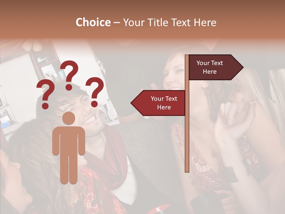 Senior  Touching Sharing PowerPoint Template