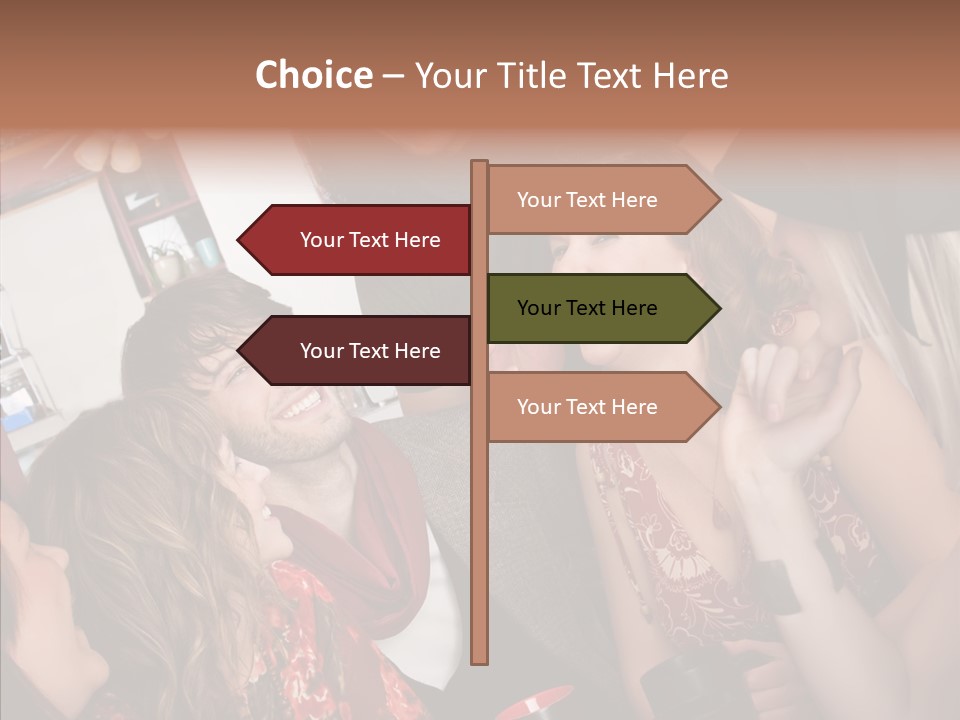 Senior  Touching Sharing PowerPoint Template