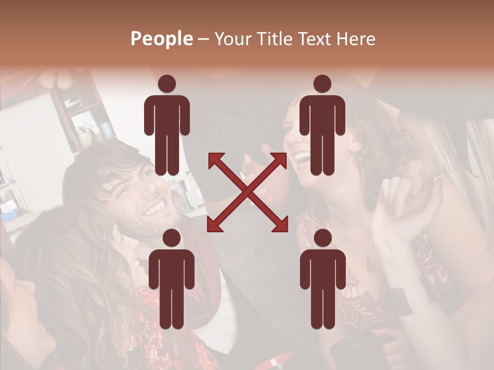 Senior  Touching Sharing PowerPoint Template