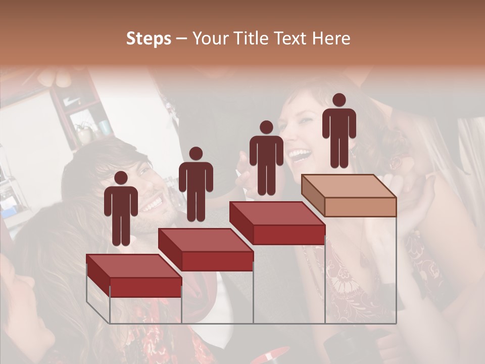 Senior  Touching Sharing PowerPoint Template