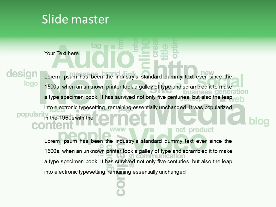 Aging Closeup Grandmother PowerPoint Template