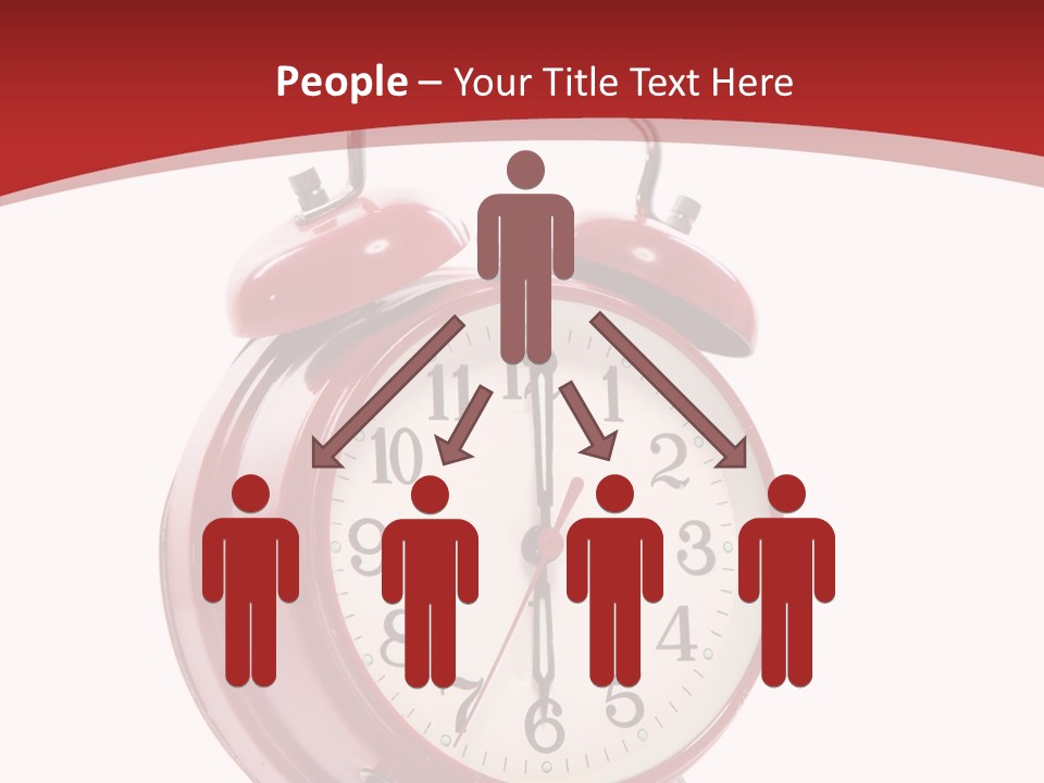 Elderly Finger White Background PowerPoint Template