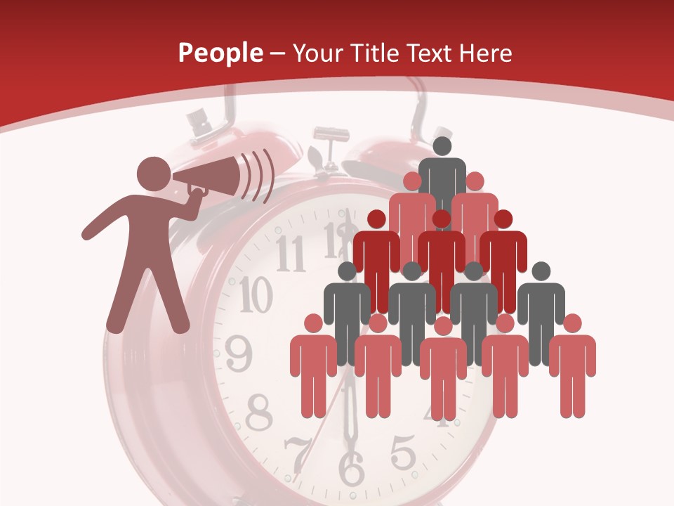 Elderly Finger White Background PowerPoint Template