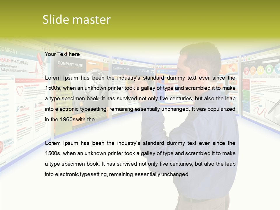 Care Young Aging PowerPoint Template