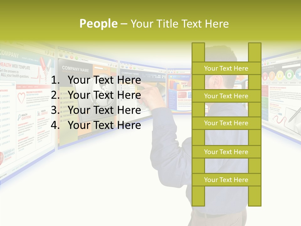 Care Young Aging PowerPoint Template