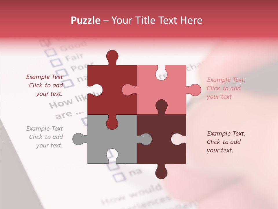 Touching White Human PowerPoint Template