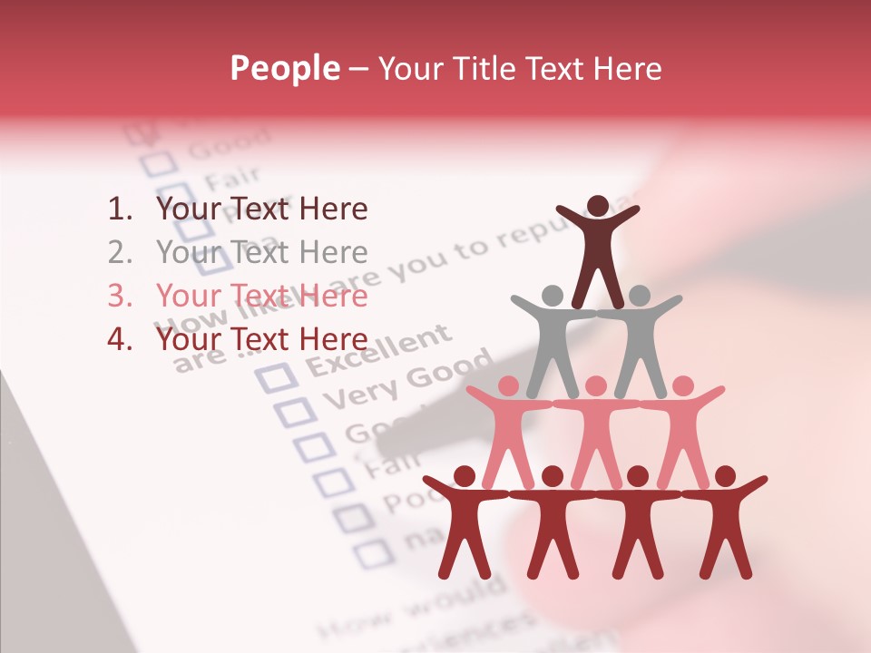Touching White Human PowerPoint Template