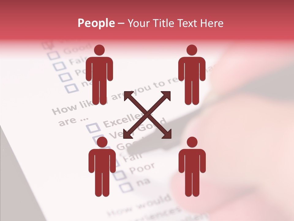 Touching White Human PowerPoint Template