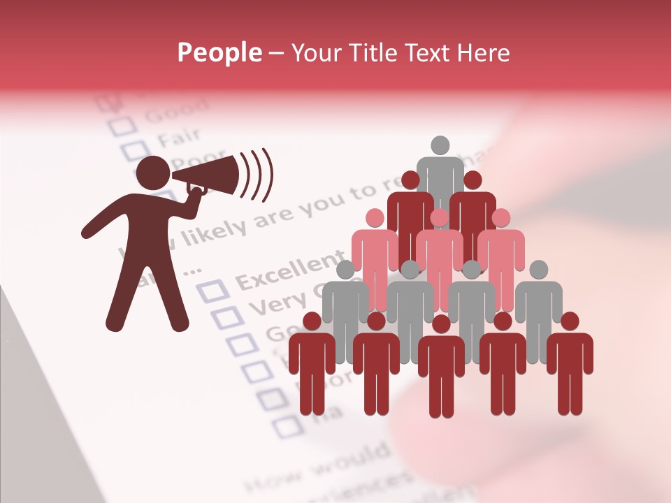 Touching White Human PowerPoint Template
