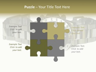 Assistance Female Touching PowerPoint Template