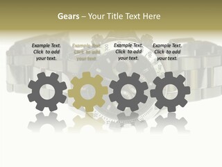 Assistance Female Touching PowerPoint Template